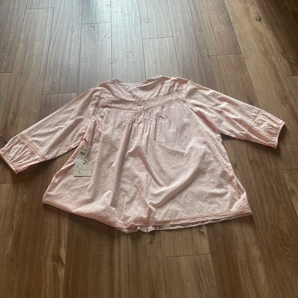 NEW WITH TAGS Caffe Marrakech Pink Detailed 3/4 Length Shirt - Picture 9 of 10